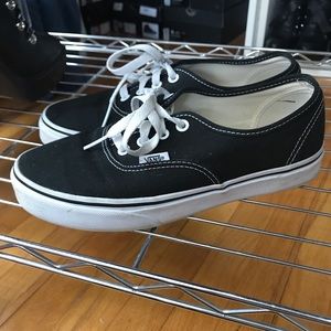 Black Authentic Vans